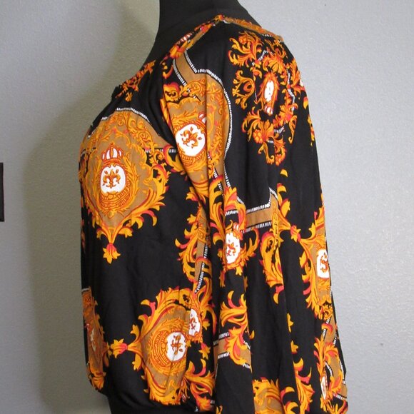 Barocco Patterned Off Shoulder Top - Picture 5 of 9